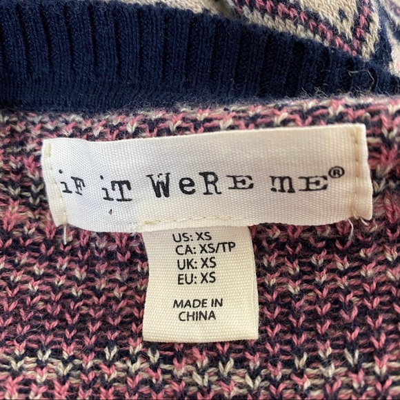 If It Were Me embroidered wool blend sweater dress size XS - Picture 3 of 3